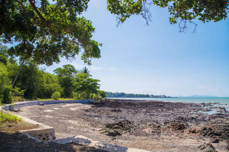 Traditional Thai boats for tourist near the beach Thailandの写真素材