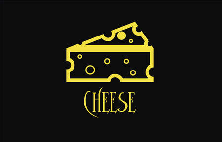 cheese icon vector. cheese filled outline style designのイラスト素材