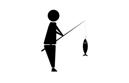 Fishing sport logo,fishing Iconのイラスト素材
