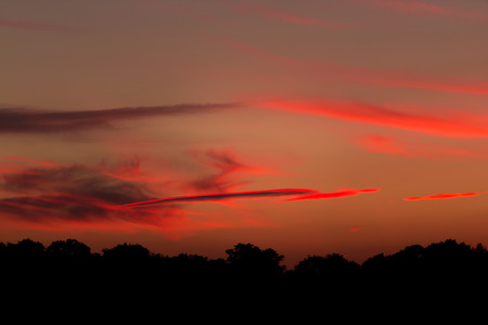 Clouds at sunsetの写真素材