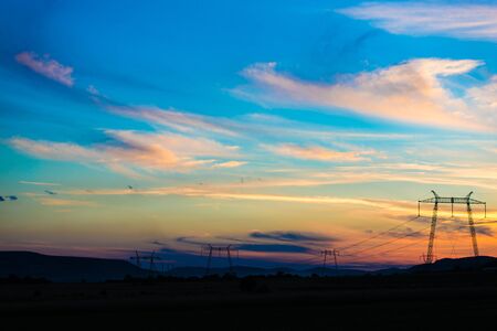 sunset timeの写真素材