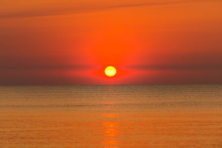 Sea sunsetの写真素材