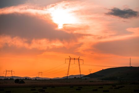 Sunset orangeの写真素材