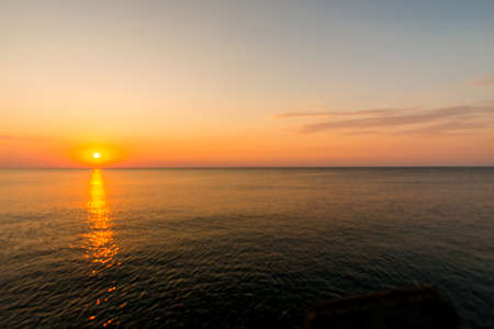 Sunrise at the seaの写真素材