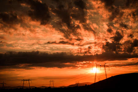 Dramatic cloudsの写真素材