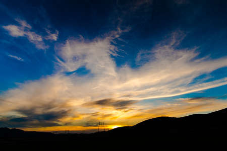 Beautiful sunsetの写真素材