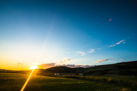 amazing sunの写真素材