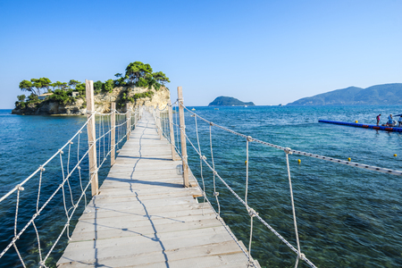 little island Agios Sostis, greeceの写真素材