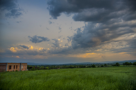 Clouds at the eveningの写真素材