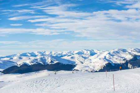 Bucegi Mountains in the winterの写真素材