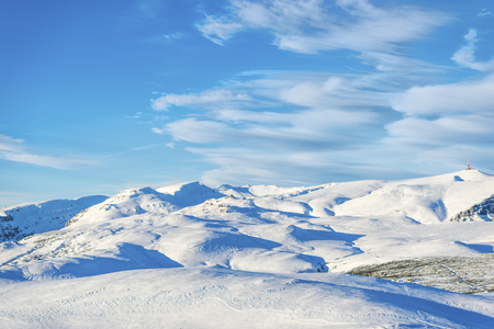 Winter in the mountainsの写真素材