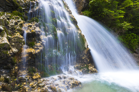 Wild waterfallの写真素材