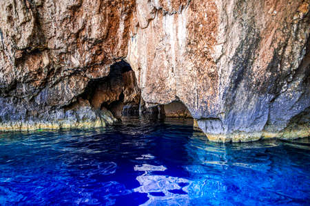 Coastline in Zakynthos islandの写真素材