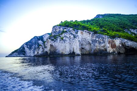 Sea coastline in Zakynthos island, Greeceの写真素材