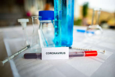 Laboratory test for Coronavirusの写真素材