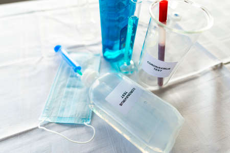 Laboratory test for Coronavirusの写真素材
