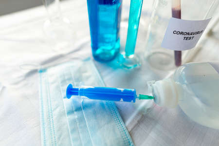 Laboratory test for Coronavirusの写真素材