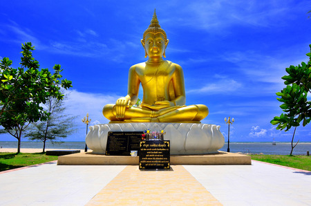 Buddha near ware memorial Baaan Nam Khem Takua pa Thailandの写真素材