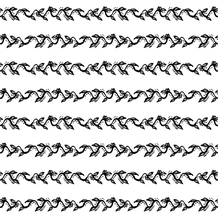 Tribal art boho seamless pattern.のイラスト素材