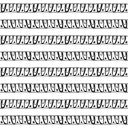 Tribal art boho seamless pattern.のイラスト素材