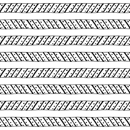 Tribal art boho seamless pattern.のイラスト素材