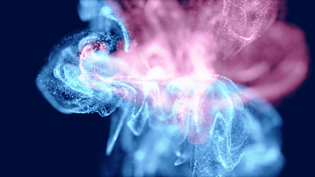 Abstract background with copy space for your text. Liquid paint drops in the water.