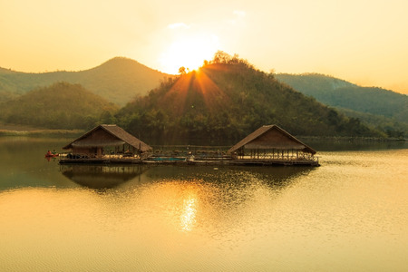 Hoob khow wong reservoir (Pang ung suphan) a new tourist attraction of Suphan Buri, Thailand.の写真素材