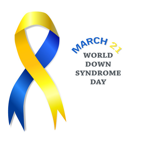 Vector illustration of World Down Syndrome Day.Vectorのイラスト素材