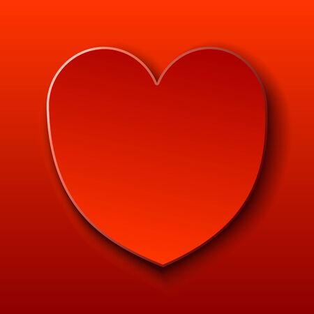 Red card for Valentine red heart. Vectorのイラスト素材