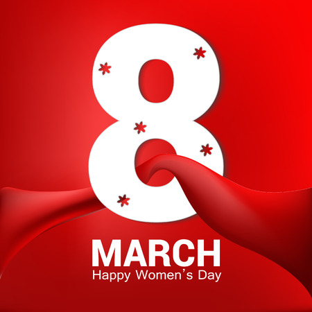 March 8. International Womens Day greeting card for your designの写真素材
