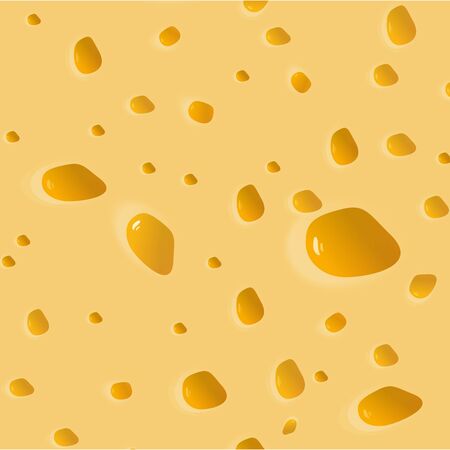 Yellow seamless dotted plastic background. Cheese background. Vectorの写真素材