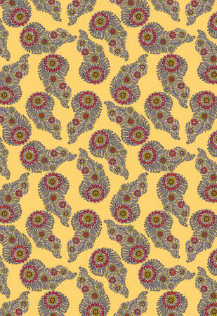 background pattern design art for digital print.の写真素材