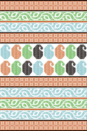 Seamless vector tribal ethnic pattern. Aztec ornaments