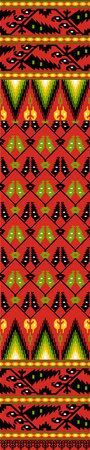 Tribal vector ornament. Seamless African pattern. Ethnic carpet with chevrons. Aztec style....