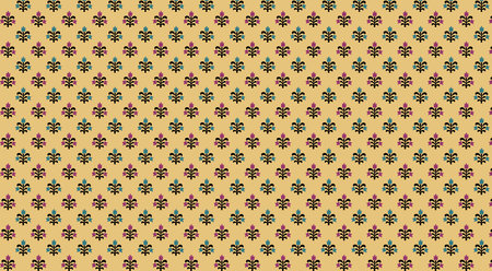 Seamless pattern with flowers. Vector illustration in retro style.の写真素材