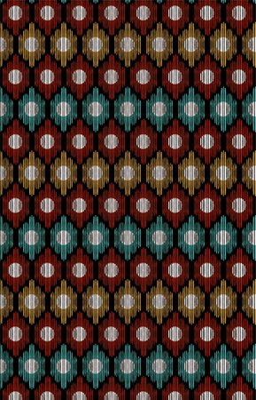 Seamless geometric pattern. Mosaic texture. Textile rapport.