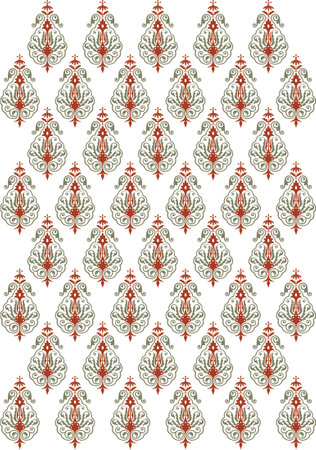 Seamless pattern with decorative elements in the style of Baroqueの写真素材