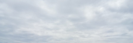 White clouds in a blue sky. Cloudscape. Panoramic image.の写真素材