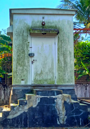 Old door in the park.の写真素材