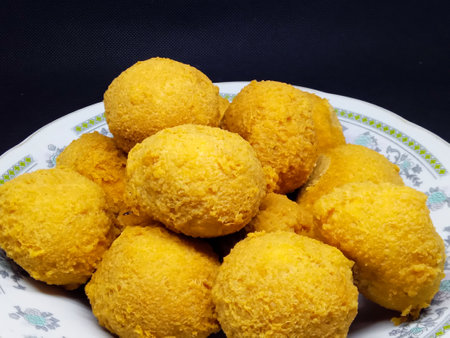 Traditional Sweet Food Deep-fried Rice Ballsの写真素材