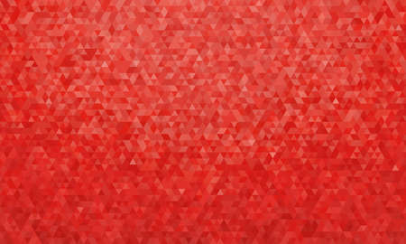 Abstract geometric background, pattern of triangles in red, design for poster, banner, card and template. Vector illustrationの写真素材