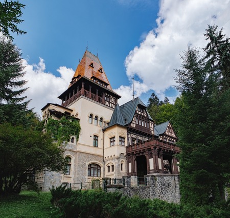 Pelisor museum, part of the Peles castle, protected by Unesco World Heritage Site , located in Sinaia, Transylvania, Romania.のeditorial素材