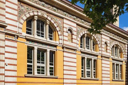 Sofia, Bulgaria - September 12, 2017: Former Turkish Central Mineral Bath House and the current Museum for the History of Sofia, Bulgaria. Side viewのeditorial素材
