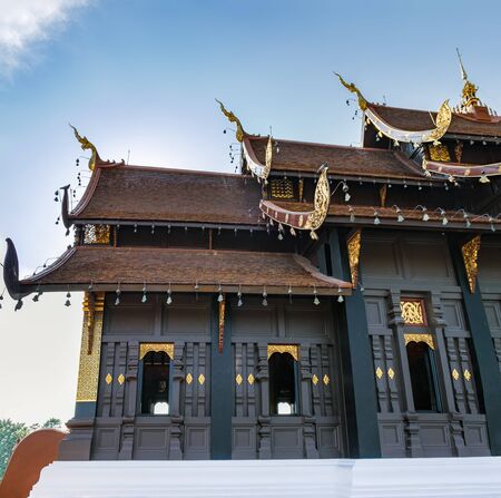Royal Pavilion Ho Kum Luang in Royal flora park known also as Park Rajapruek in Chiang Mai,...
