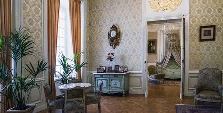 Nesvizh, Belarus - July 17, 2018: Interior of Nesvizh castle in Minsk region, Belarusのeditorial素材