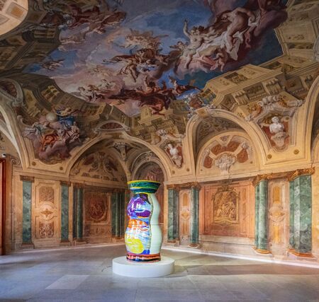 Vienna, Austria - August 20, 2019: Beautiful Museum in Belvedere Palace located in Vienna, Austria.