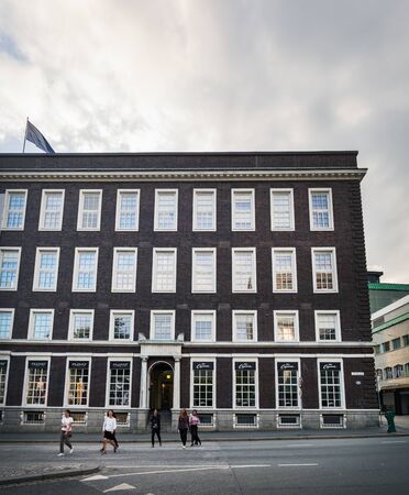 Bergen, Norway - August 1, 2018: Famous Mrs Capone clothing store on Christies gate in the historic center of Bergen, Norwayのeditorial素材