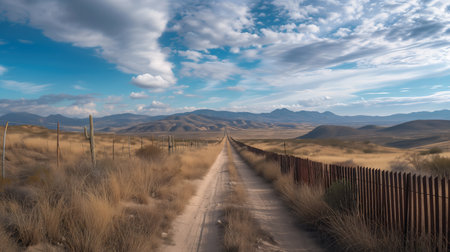 Illegal Border Crossing - Migrant Crisis in Texasの素材