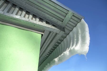 Snow on the roofの写真素材