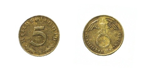 5 pfennig German Empire in 1939の写真素材